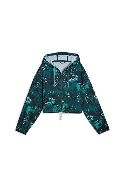 Puma Green Terrains Woven Women's Green Training Tracksuit Top