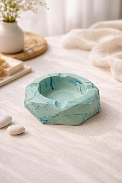 Phellos Τετράγωνος τασάκι με εμφάνιση πράσινου μάρμαρου βουνού – Διακοσμητικό...