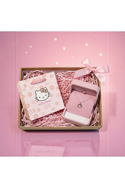 Hello Kitty Çelik Kolye Özel Hediye Kutusu ve Çantalı