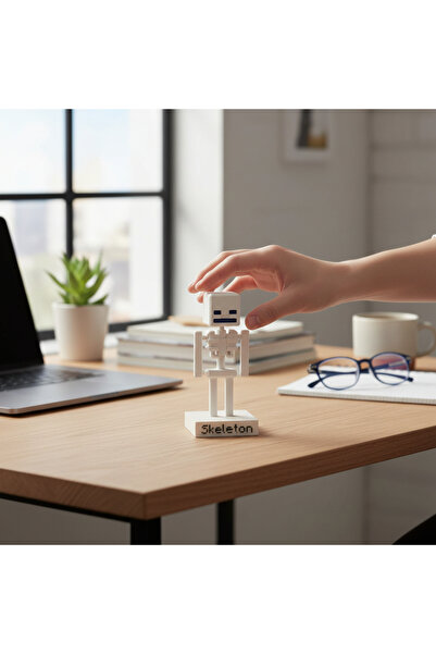 modelika 3d Hareketli Eklemli İskelet Figürü - Masaüstü Gamer Aksesuar & Kole...