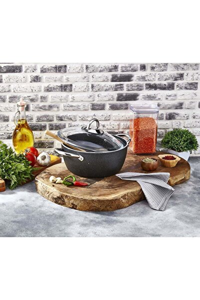 Kahramanlar وعاء جرانيت عميق 24 سم