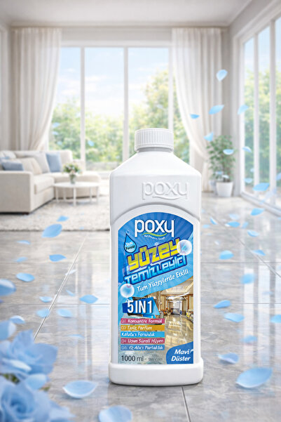 Poxy Yüzey Temizleyici Mavi Düşler 1000 ml Konsantre Hoş Kalıcı Koku