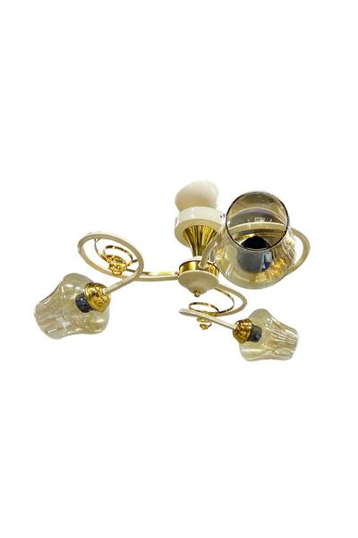 Altabi 3Lü Dron Avize Krem Renk Avize