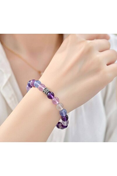 DOĞA KUTUSU OĞLAK, KOVA ve BALIK Doğal Taş Bileklik (8mm) 4A+Kalite Florit