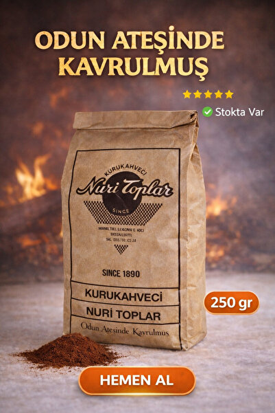 Nuri Toplar 250 gr Günlük Taze Çekim Türk Kahvesi 250 gr