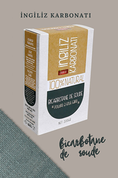 Zarif İngiliz Karbonatı, Bicarbonate De Soude 200 Gr.