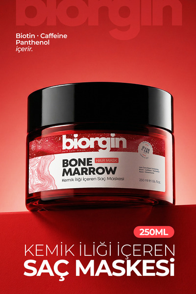 Biorgin Besleyici Onarıcı Dökülme Karşıtı Kemik İlikli Saç Maskesi 250ML