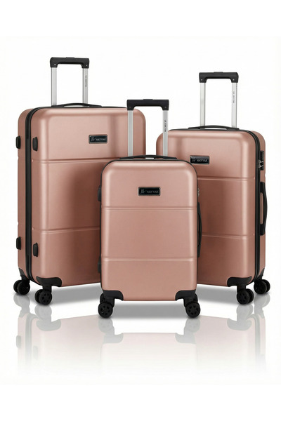 Hayyak HYK-02 مجموعة من 3 عربات أمتعة صلبة من مادة ABS - مقاس 20/24/28 بوصة، ...