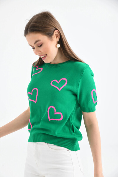 Park Karon Szíves rövid ujjú pulóver