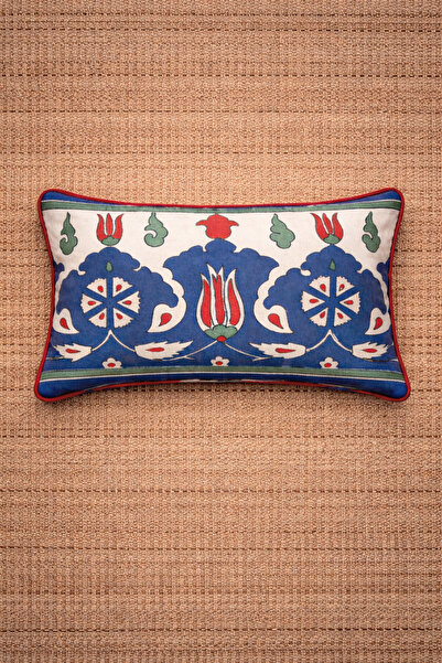 Alacastore غطاء وسادة بتصميم تقليدي مزين بالبلاط