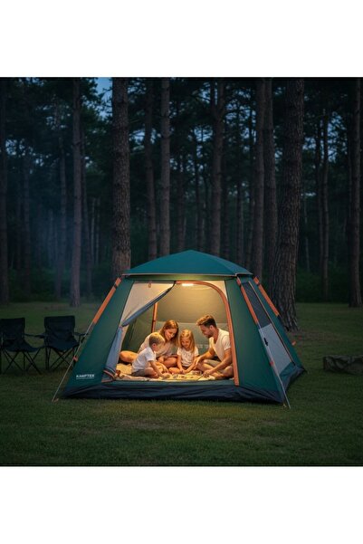 kamptek kamp teknolojisi Camp One 4 Kişilik Otomatik Kurulum Dört Mevsim Prof...