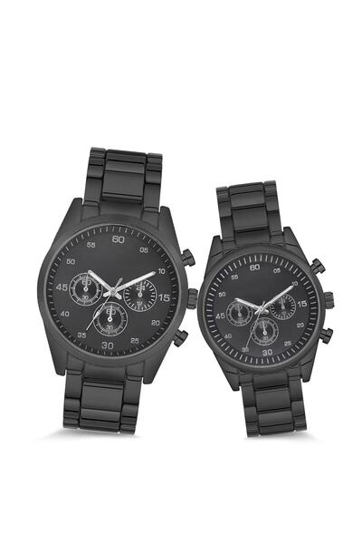 ÇENÇEN Çelik Siyah Rose Sevgili Kol Saatleri Çift Saatleri