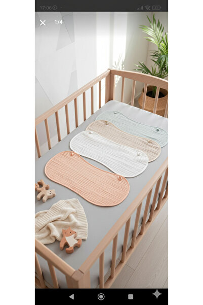 O&G Collection 4'lü %100 Pamuklu Organik 4 Katlı Soft Renk Müslin Bebek Omuz ...