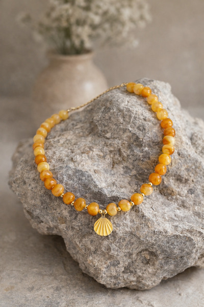 Bermecy Orange Eye |   Women's Necklace