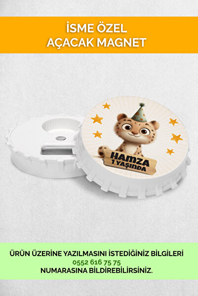 Mutluluk Atölyem مغناطيس فتاحة هدايا عيد ميلاد الأطفال حديثي الولادة بتصميم ا...