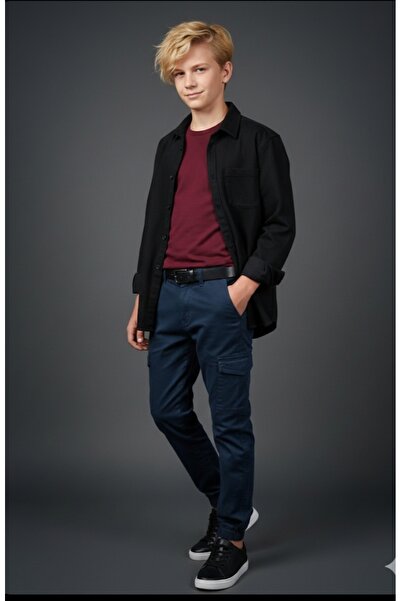 RİNDO KİDS Λινό παντελόνι Rindo Unisex Cargo Pocket Elastic Leg