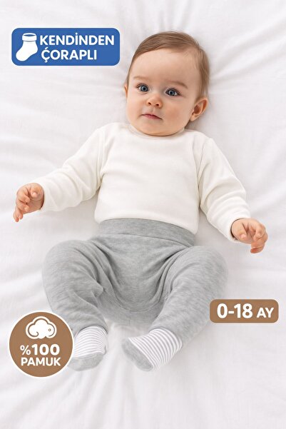Kindo Baby Bebek Patikli Pantolon , Kendinden Çoraplı Pantolon , Annelerin Fa...