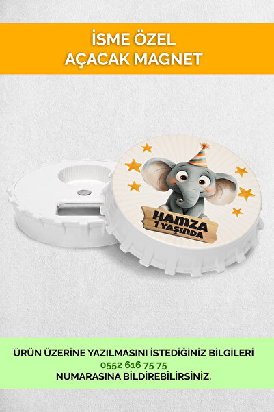 Mutluluk Atölyem مغناطيس فتاحة هدايا عيد ميلاد الأطفال حديثي الولادة بتصميم ا...