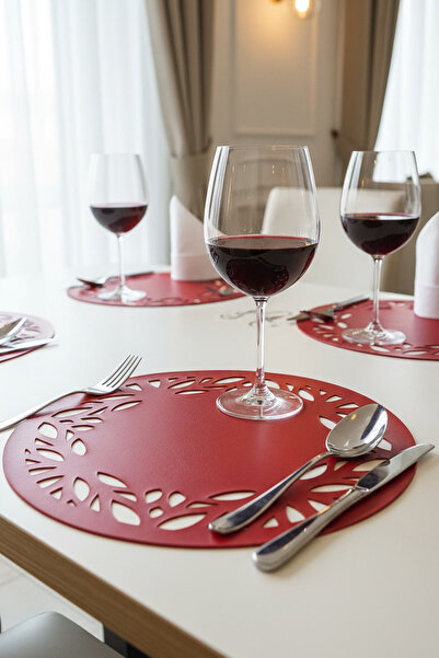 Morika Hotel & Home Textile Deluxe Series 6-Piece Faux Leather American Servi...