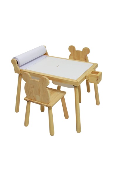 joykidstoy Joykids Ahşap Duyusal Çocuk Aktivite Masası Oyun Masası 1 Adet Ayı...