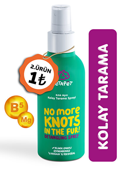 Metapet Köpek Kıtık Açıcı, Kolay Tarama Spreyi, Köpek Tüy Dökülmesi Bakımı Sa...