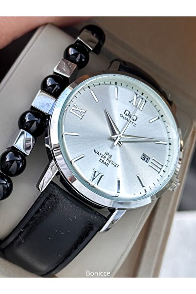 Q&Q ساعة يد رجالية من ماركة TAKVIL باللون الأسود الرجعي، ضمان لمدة 24 شهرًا، ...