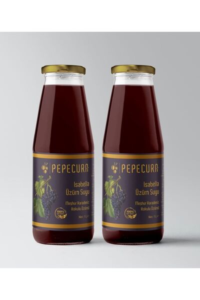 Pepeçura Isabella Üzüm Suyu 1lt 2li