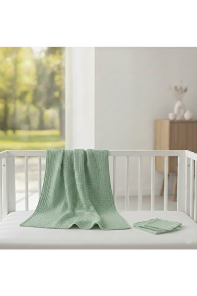 Gül Ev Tekstil Ürünleri Multi-Purpose Muslin Baby Cover and Mouth Wipe