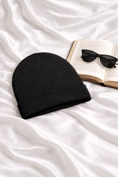 Moldina كوتا قبعة حرارية سوداء دافئة للجنسين قطعة واحدة