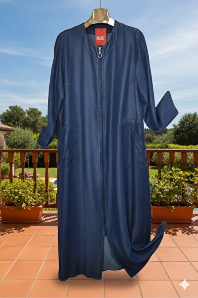 elma abone Plus Size Ten Sel Tamboy Summer Denim Ferace Pardesü