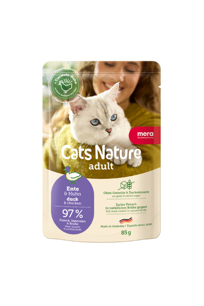 Mera Tahılsız Ördekli Pouch Yetişkin Kedi Konservesi 85 Gram