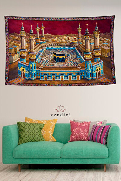 Vendini Vintage Series Kaaba Wall Tapestry Wall Covering Wall Tapestry