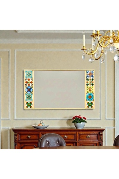 Zen Hand Design Konsol Üstü Yemek Masası Arka Aynası Büyük Boy