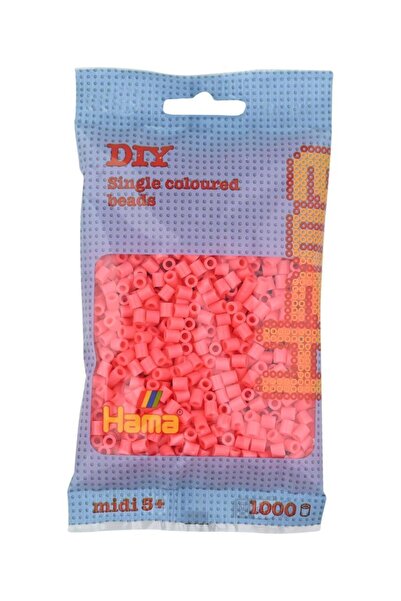 Hama خرز ميدي 1000 قطعة - أحمر باستيل