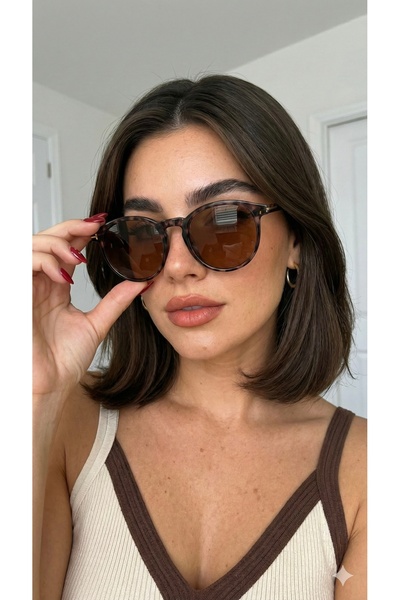 PİYESBOUTİQUE Unisex Women's Men's Uv400 Protected Oval Round Sunglasses with...