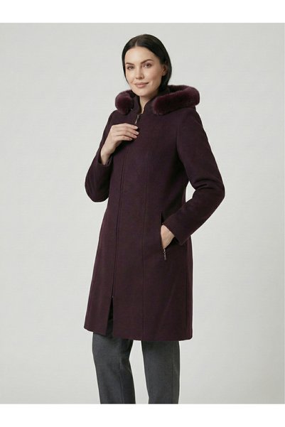 ALVİSTA Women's Cashmere Jacket Coat-1225