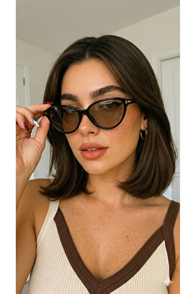 PİYESBOUTİQUE Unisex Women's Men's Uv400 Protected Framed Cat Eye Sunglasses ...