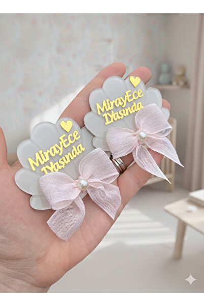 NaturessCo Pink Bow Oyster Model Gift Baby Magnet (10 Pieces)