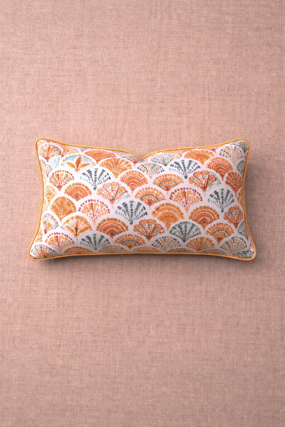 Alacastore Throw Pillow Cover Rectangular Bohemian Ethnic Classic Modern Oran...