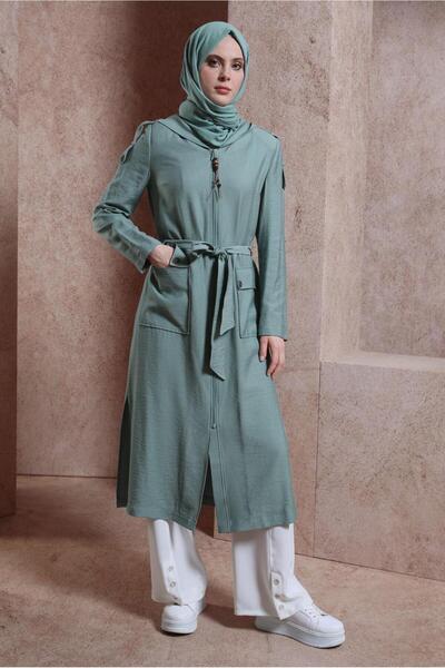 Alvina Пальто з капюшоном і поясом 10858