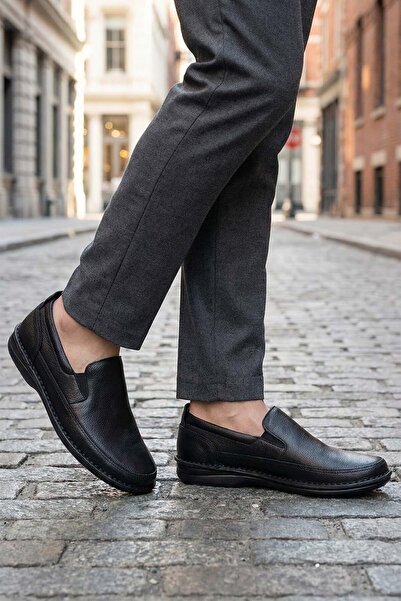 Al-Me Ayakkabı Al-Me Erkek Yazlık İç Dış Hakiki Deri Ortopedik Rahat Klimalı ...