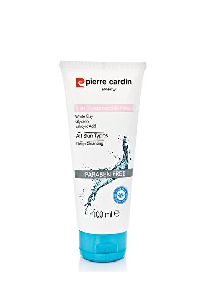 Pierre Cardin 3 In 1 Face Mask 100 ML - 3'ü 1 Arada Yüz Temizleme Peeling Mas...