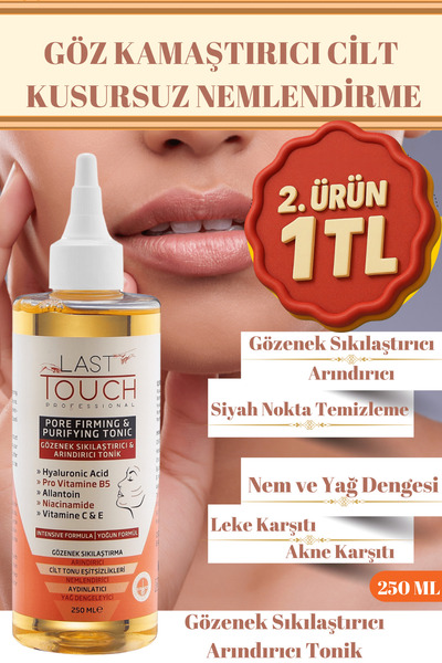 LAST TOUCH Gözenek Sıkılaştırıcı Ve Arındırıcı Tonik 250 ml Hyaluronik Asit C...