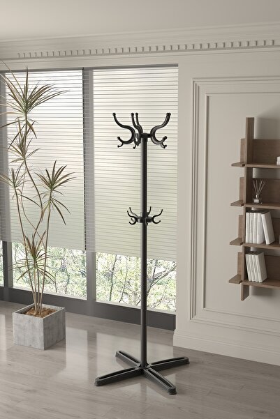 solmaz home Ayaklı Metal Gövdeli Elbise Askısı Portmanto Kıyafet Askısı Dilsi...