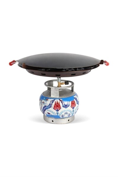 GÜRYAN Portatif Tüplü Sac Kavurma Gözleme Ekmek Yufka Sacı 45cm