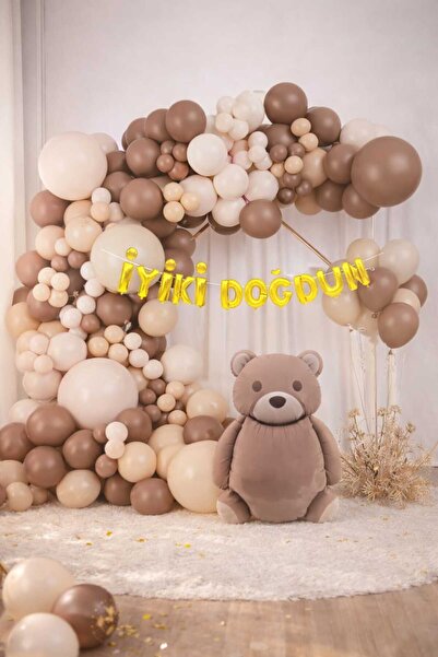 ENG PARTİ DÜNYASI 135 Piece Birthday Balloon Concept - Happy Birthday Set Eng...