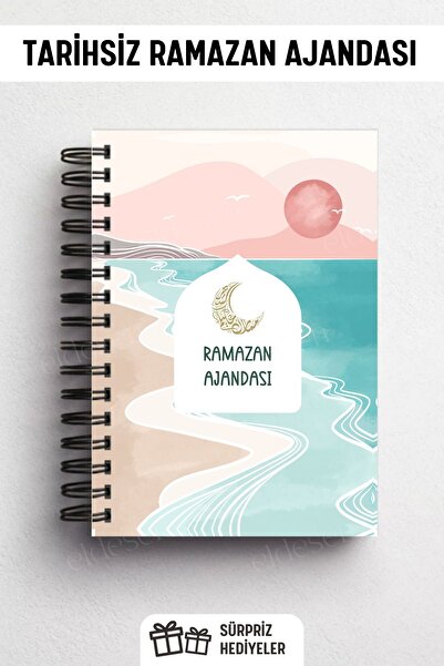 Eldesen Tasarım Ramazan Ajandası, Oruç, Hatim, Teravih, Günlük ve Aylık Planl...
