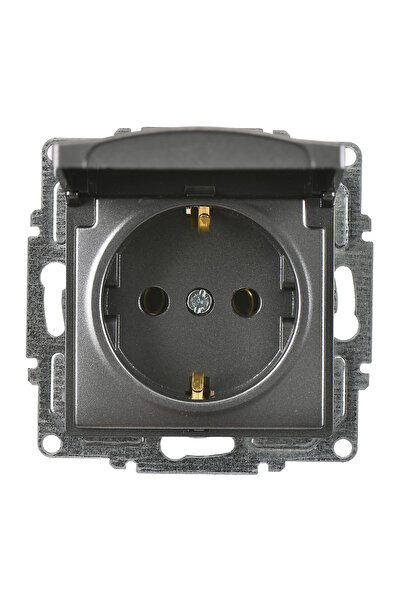 Günsan Visage Smoked Lid Grounded Socket Mechanism