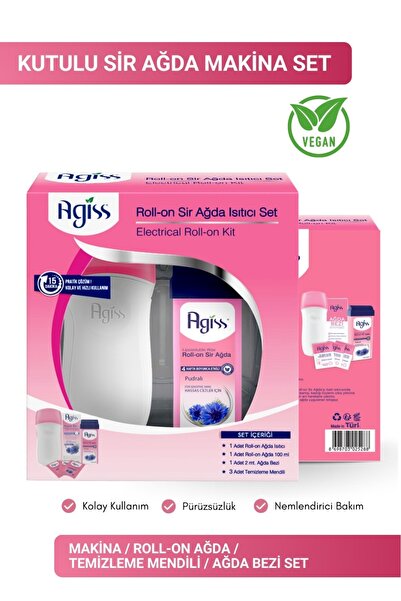 AGISS Kutulu Sir Ağda Seti, Sir Ağda Isıtıcı Makine Rollon Tüm Ciltler Için S...