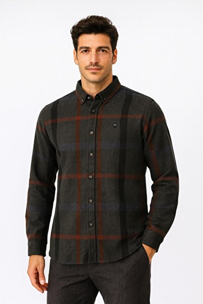 NCS Erkek Kışlık Oduncu Gömlek Haki 7205